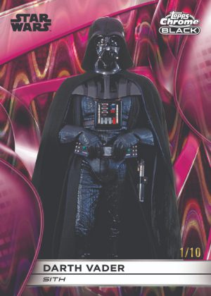 2025 Topps Star Wars Smugglers Outpost Base Chrome Black Darth Vader MOCK UP