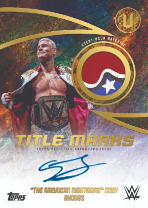 2025 Topps Universe WWE Title Marks Relic Auto The American Nightmares Cody Rhodes MOCK UP 2025 Topps Universe WWE Title Marks Relic Auto The American Nightmares Cody Rhodes MOCK UP