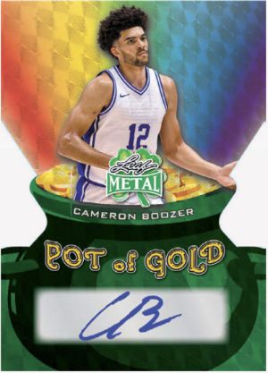 2026 Leaf Metal St Patricks Day Pot of Gold Auto Cameron Boozer MOCK UP