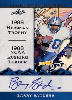2026 Leaf Paydirt Football A Legendary Journey Auto Barry Sanders MOCK UP 2026 Leaf Paydirt Football A Legendary Journey Auto Barry Sanders MOCK UP