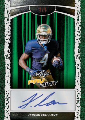 2026 Leaf Paydirt Football Base Auto Jeremiyah Love MOCK UP 2026 Leaf Paydirt Football Base Auto Jeremiyah Love MOCK UP