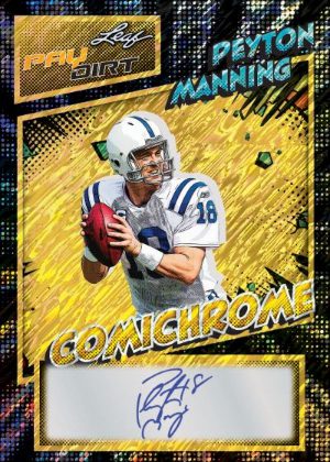 2026 Leaf Paydirt Football Comichrome Auto Peyton Manning MOCK UP 2026 Leaf Paydirt Football Comichrome Auto Peyton Manning MOCK UP