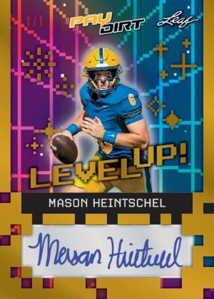 2026 Leaf Paydirt Football Level Up! Auto Mason Heintschel MOCK UP 2026 Leaf Paydirt Football Level Up! Auto Mason Heintschel MOCK UP