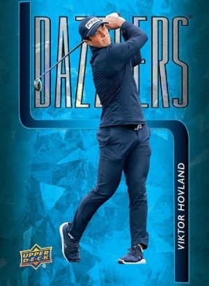 2026 Upper Deck Golf Dazzlers Blue Viktor Hovland MOCK UP