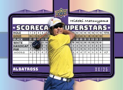 2026 Upper Deck Golf Scorecard Superstars Hideki Matsuyama MOCK UP