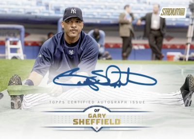 2025 Topps Stadium Club Baseball Base Auto Gary Sheffield MOCK UP