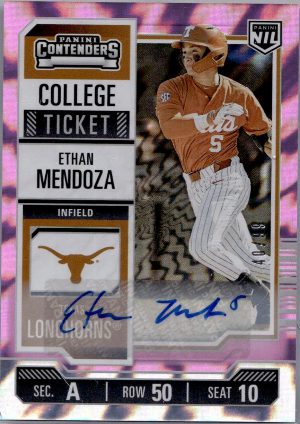 Base Contenders College Ticket Auto Ethan Mendoza