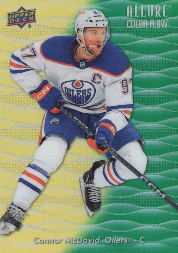 Connor McDavid 2023-24 Allure Color Flow Yellow-Green #CF-1