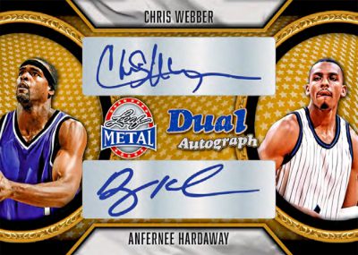 Dual Auto Chris Webber, Anfrenee Hardaway MOCK UP