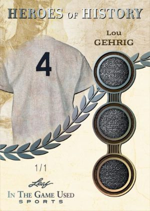 2025 Leaf In The Game Used Sports Heroes of History Lou Gehrig MOCK UP 2025 Leaf In The Game Used Sports Heroes of History Lou Gehrig MOCK UP