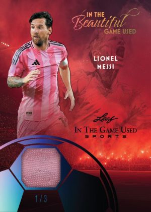 2025 Leaf In The Game Used Sports In the Beautiful Game Used Lionel Messi MOCK UP 2025 Leaf In The Game Used Sports In the Beautiful Game Used Lionel Messi MOCK UP