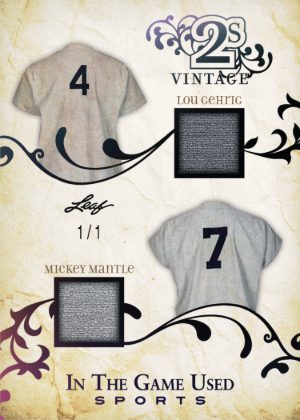 2025 Leaf In The Game Used Sports In the Game Used 2s Vintage Lou Gehrig, Mickey Mantle MOCK UP 2025 Leaf In The Game Used Sports In the Game Used 2s Vintage Lou Gehrig, Mickey Mantle MOCK UP