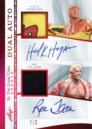 2025 Leaf In The Game Used Sports In the Game Used Dual Auto Hulk Hogan, Ric Flair MOCK UP 2025 Leaf In The Game Used Sports In the Game Used Dual Auto Hulk Hogan, Ric Flair MOCK UP