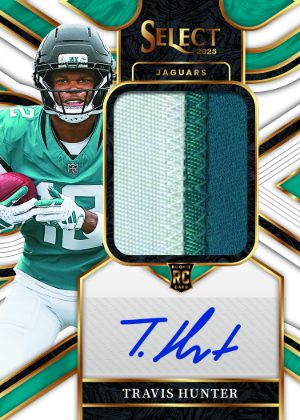 Jumbo Rookie Signature Swatches White Travis Hunter MOCK UP