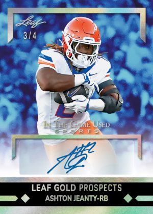 2025 Leaf In The Game Used Sports Leaf Gold Prospects Ashton Jeanty MOCK UP 2025 Leaf In The Game Used Sports Leaf Gold Prospects Ashton Jeanty MOCK UP