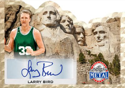 Mount Rushmore Auto Larry Bird MOCK UP