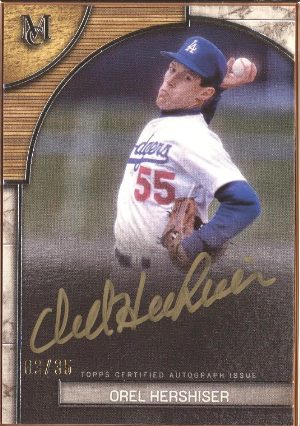 Museum Framed Auto Bronze Orel Hershiser MOCK UP Museum Framed Auto Bronze Orel Hershiser MOCK UP