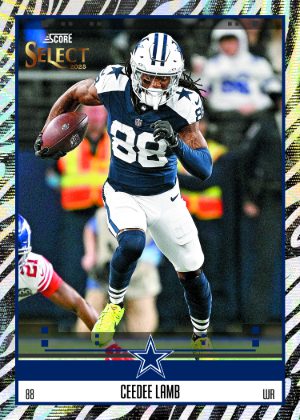 Score Select Throwback Zebra Ceedee Lamb MOCK UP