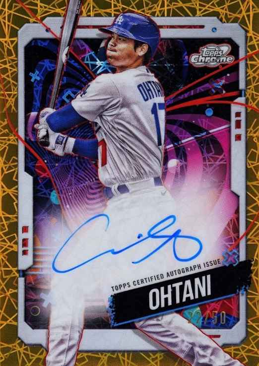 Shohei Ohtani 2024 Topps Chrome Cosmic Interstellar Gold Auto