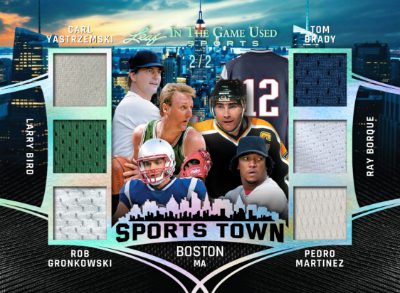 2025 Leaf In The Game Used Sports Sports Town Carl Yastrzemski, Larry Bird, Rob Gronkowski, Tom Brady, Ray Bourque, Pedro Martinez MOCK UP 2025 Leaf In The Game Used Sports Sports Town Carl Yastrzemski, Larry Bird, Rob Gronkowski, Tom Brady, Ray Bourque, Pedro Martinez MOCK UP