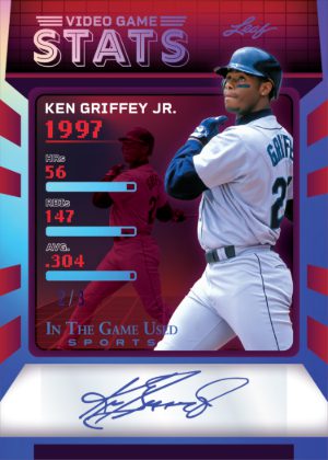 2025 Leaf In The Game Used Sports Video Game Stats Chrome Auto Ken Griffey Jr MOCK UP 2025 Leaf In The Game Used Sports Video Game Stats Chrome Auto Ken Griffey Jr MOCK UP