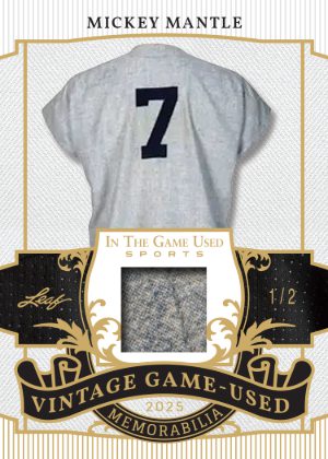 2025 Leaf In The Game Used Sports Vintage Game-Used Memo Mickey Mantle MOCK UP 2025 Leaf In The Game Used Sports Vintage Game-Used Memo Mickey Mantle MOCK UP
