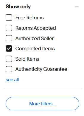 Use eBay Completed Listings to find a Fair Market Card Value.
