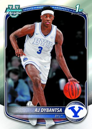 2025-26 Bowman Basketball Base Chrome Prospects AJ Dybantsa MOCK UP