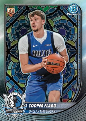 2025-26 Bowman Basketball Base Etched in Glass Variations Cooper Flagg MOCK UP