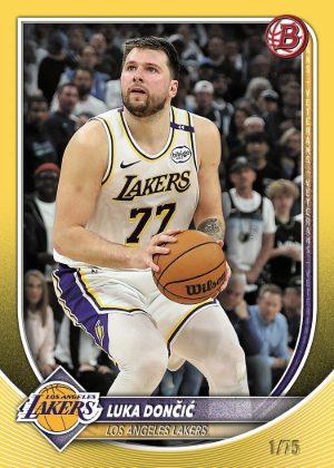 2025-26 Bowman Basketball Base Gold Luka Doncic MOCK UP