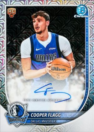 2025-26 Bowman Basketball Chrome Auto Cooper Flagg MOCK UP