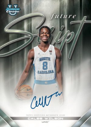 2025-26 Bowman Basketball Future Script Caleb Wilson MOCK UP