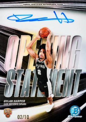 2025-26 Bowman Basketball Opening Statement Sigs Dylan Harper MOCK UP