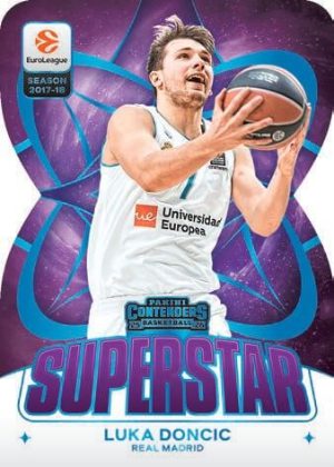 2025-26 Panini Contenders EuroLeague Basketball Superstar Die-Cuts Championship Edition Luka Doncic MOCK UP