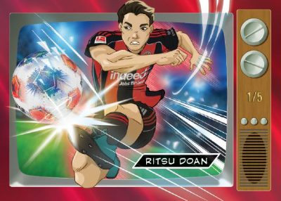 2025-26 Topps Chrome Bundesliga Anime Ritsu Doan MOCK UP