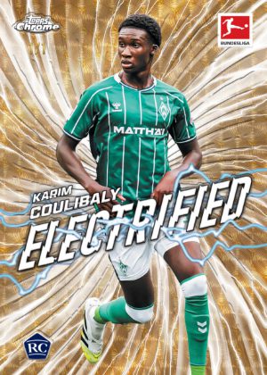 2025-26 Topps Chrome Bundesliga Electrified Karim Coulibly MOCK UP