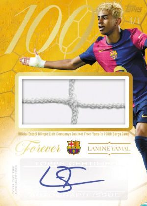 2025-26 Topps Forever FC Barcelona Century Club Lamine Yamal Auto Relics MOCK UP