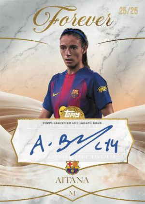 2025-26 Topps Forever FC Barcelona Womens Auto Aitana MOCK UP