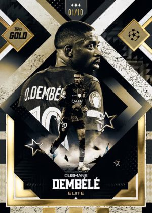 2025-26 Topps Gold UEFA Club Competitions Base Elite Ousmane Dembele MOCK UP 2025-26 Topps Gold UEFA Club Competitions Base Elite Ousmane Dembele MOCK UP