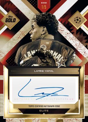 2025-26 Topps Gold UEFA Club Competitions Elite Auto Lamine Yamal MOCK UP 2025-26 Topps Gold UEFA Club Competitions Elite Auto Lamine Yamal MOCK UP