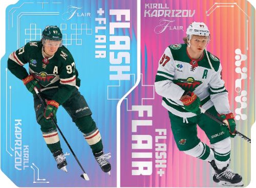2025-26 Upper Deck Flair Hockey Flash and Flair Kirill Kaprizov MOCK UP