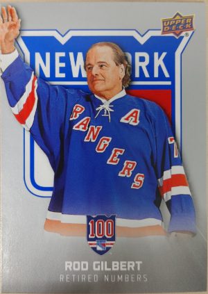 2025-26 Upper Deck New York Rangers Centennial Base Retired Numbers Rod Gilbert