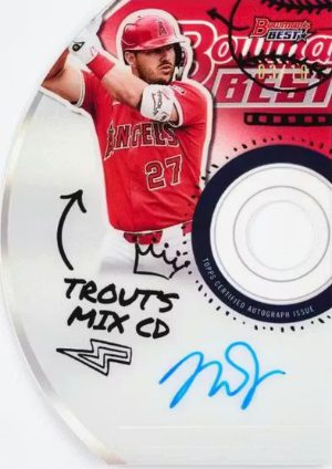 2025 Bowmans Best Baseball Best Mix Auto Mike Trout MOCK UP