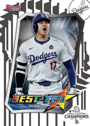 2025 Bowmans Best Baseball Best Tek Blue Shohei Ohtani MOCK UP