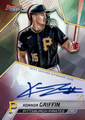 2025 Bowmans Best Baseball Best of 2025 Auto Red Refractor Konnor Griffin MOCK UP