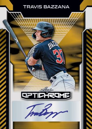 2025 Leaf Optichrome Baseball Base Auto Travis Bazzana MOCK UP