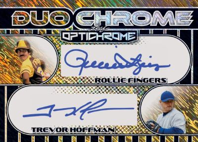 2025 Leaf Optichrome Baseball DuoChrome Auto Rollie Fingers, Trevor Hoffman MOCK UP