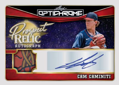 2025 Leaf Optichrome Baseball Prospect Relic Auto Cam Caminiti MOCK UP