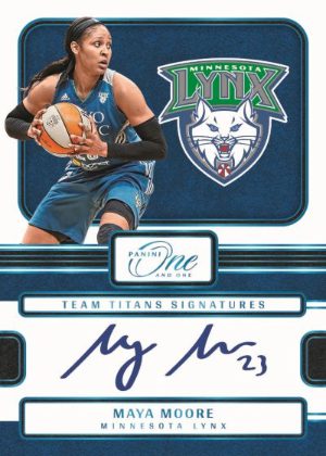 2025 Panini One and One WNBA Team Titans Signatures Maya Moore MOCK UP