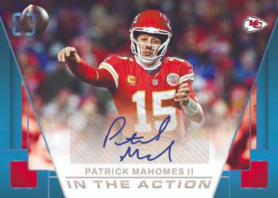 2025 Panini Photogenic Football In The Action Auto Platinum Patrick Mahomes II MOCK UP